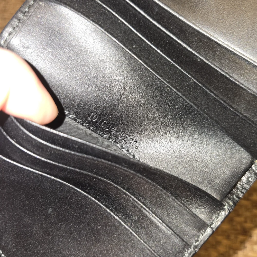 Gucci Black Leather Horse Bit Wallet